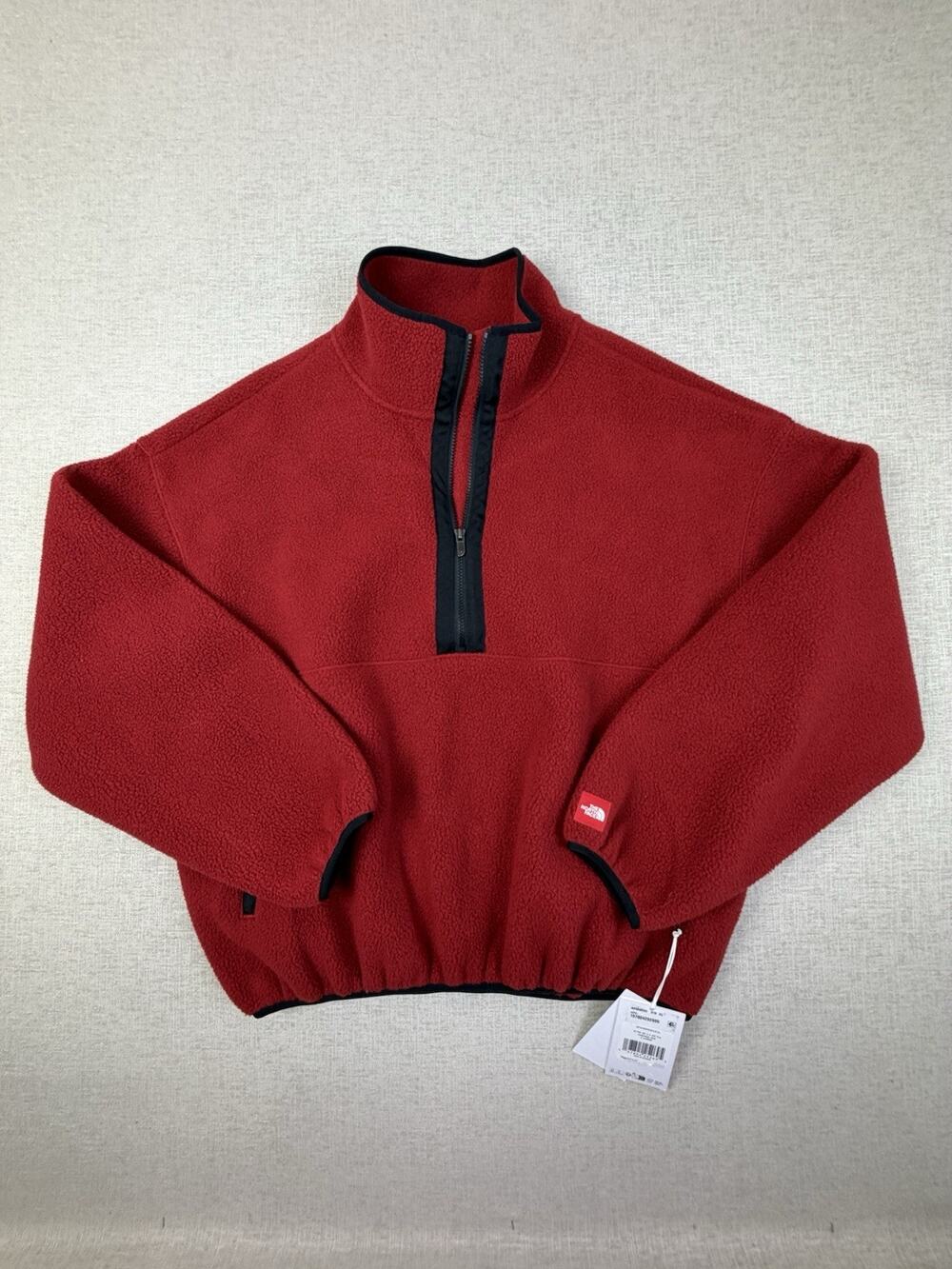 The North Face Red Box 1/2 Zip 'Cardinal Red' NF0A8EGC619 size XL
